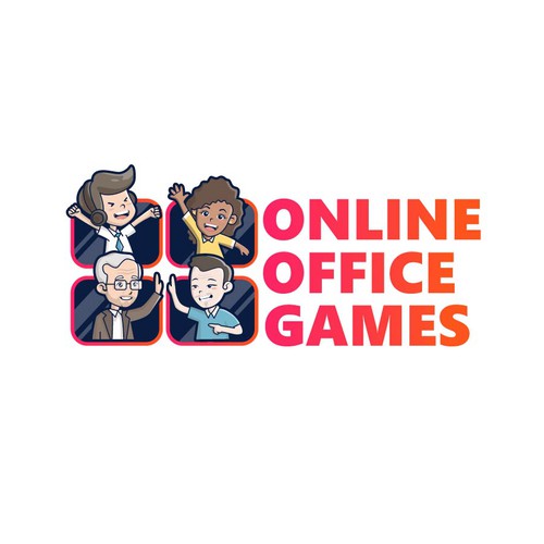 Logo for Online Office Games by teambuilding.com -- an event loved by Apple, Google, NASA and more. Design by dadan_pm