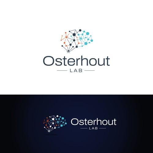 Logo for a scientific lab studying how the immune system communicates with the brain Design by mikule