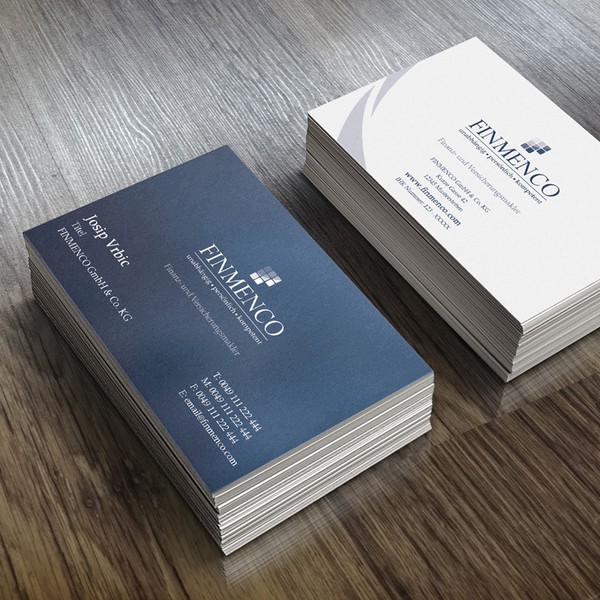 Logo and Business Card Design for Financial Company
