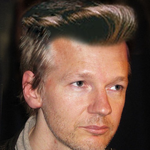 Design the next great hair style for Julian Assange (Wikileaks) Diseño de Perge
