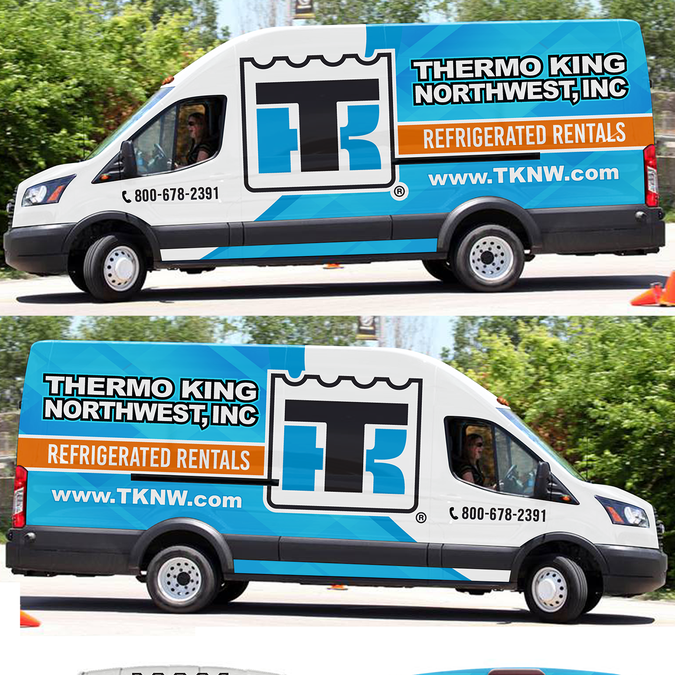 Design a bold and attention seeking van wrap for Thermo King Northwest