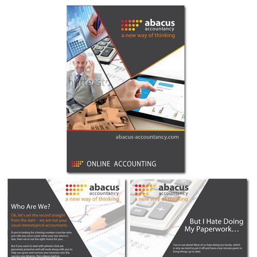 Design an amazing e-brochure for a not-so-typical accountancy firm! Design by Mary Niki