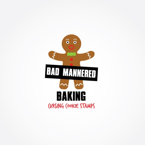 Need a fucking cool logo for Bad Mannered Baking - a swearing cookie stamp company Design by Moonlit Fox