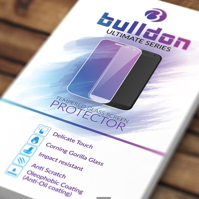 Tempered glass screen protector packaging Product packaging contest