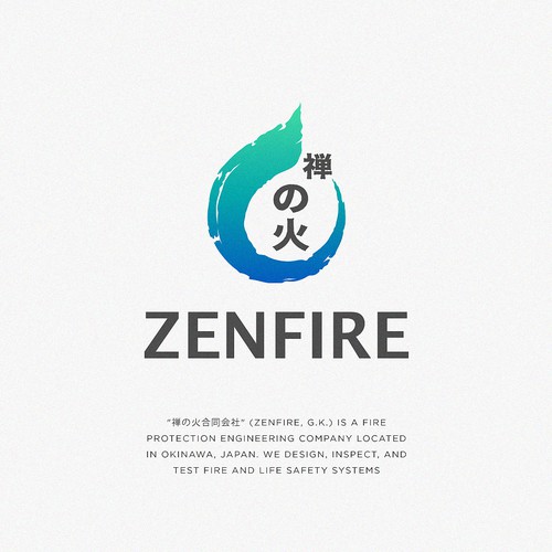 Classic, mindful, and simple brand design for fire protection engineering firm in Okinawa, Japan Design by RONPX Studio