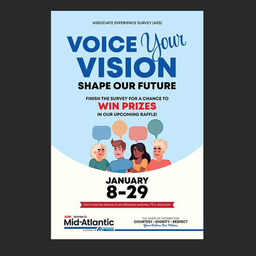 Acme Survey Need 100% Participation Design by _Blue_