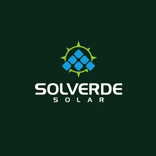 Clean logo for solar company Design by Afterglow Studio