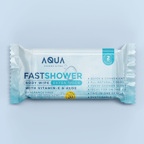 AQUA SHOWER WIPES :D Design by Sayyed Jamshed