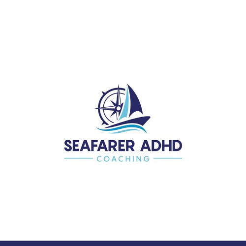 Abstract sailboat logo to evoke navigation and adventure Design by souart