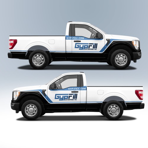 trucks wrap design Design by DuhaCreative