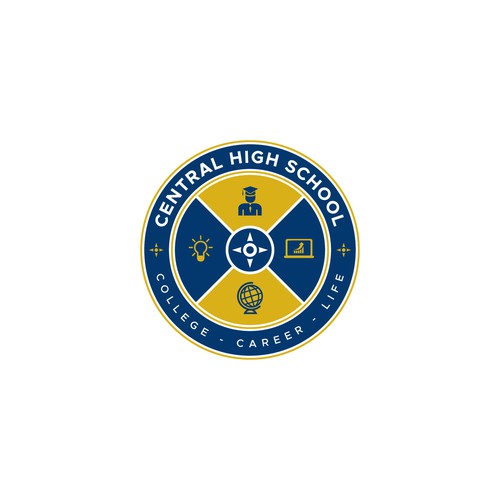 Business and tech High school logo design Design by Ngeriza