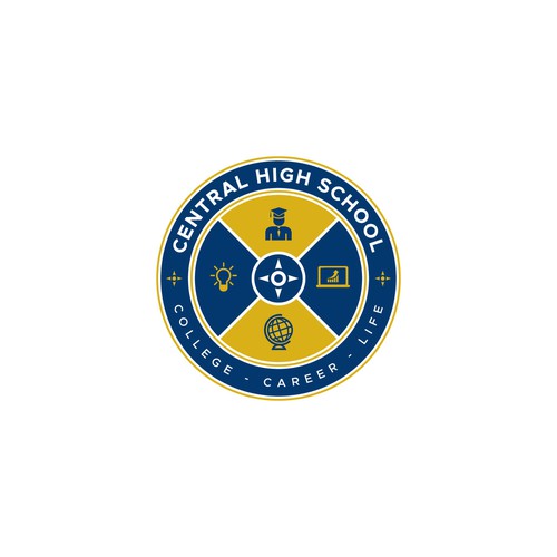 Business and tech High school logo design Design by Ngeriza