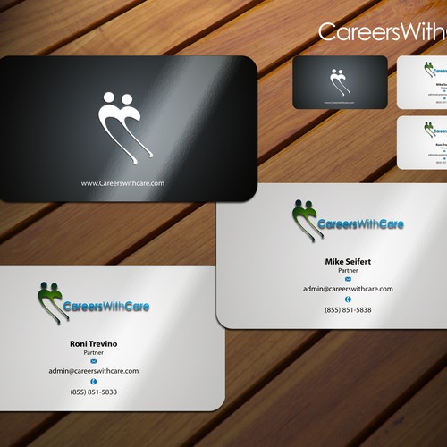 Hire Me business cards Design by sadzip