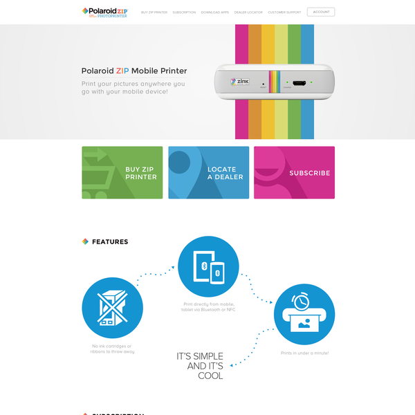 Polaroid Printer Website