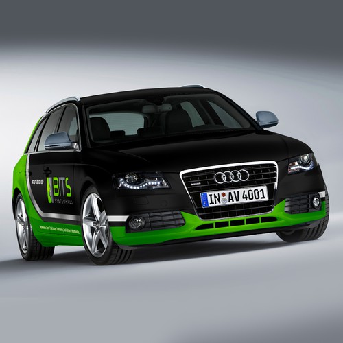 Modern car wrapping audi a4 b8 avant - it service, Car, truck or van wrap  contest