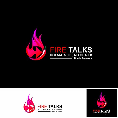 コンペ「Design a new logo for our season 2 of our Fire Talks show that's strong enough to look like a tier 1」のデザイン by Visha*さん 