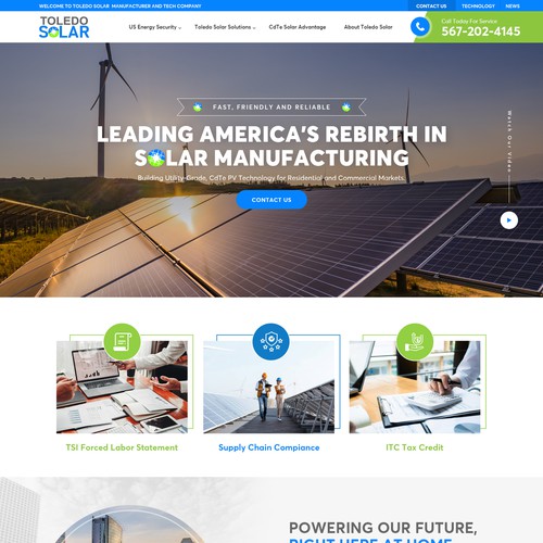 Website Redesign for Solar Panel Manufacturer and Tech Company Design by OMGuys™