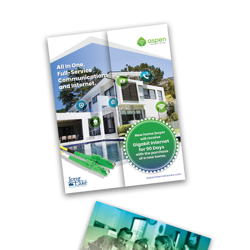 Aspen Fiber - New Home 90-days Free Brochure Design by AndrewDigger