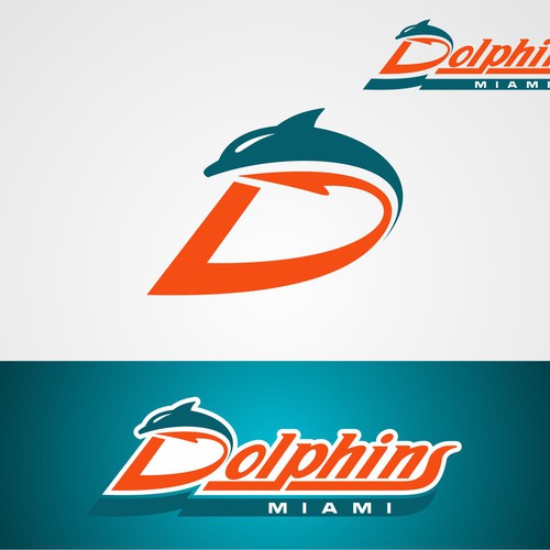 99designs community contest: Help the Miami Dolphins NFL team re-design its logo! Design by Freshradiation
