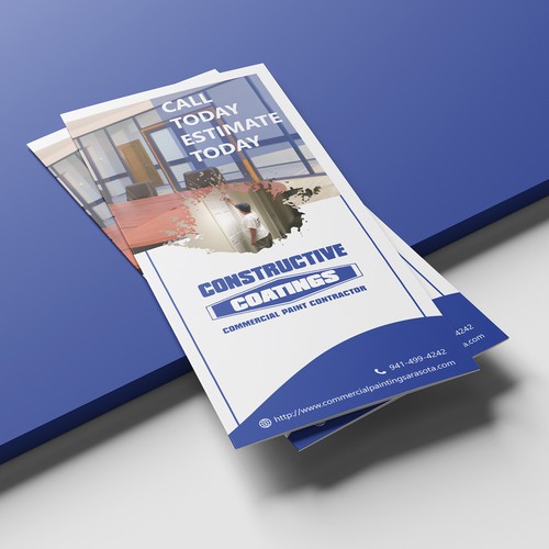 Commercial painting company brochure ad contest, looking for clean crisp look Design by Ahmad Snaan