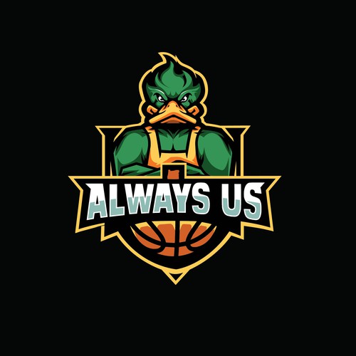 Basketball Logo for Always Us - Your Winning Logo Featured on Major Sports Network Design by Parbati