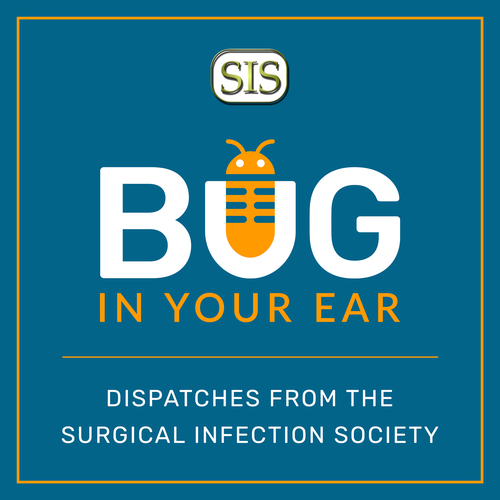 Podcast logo for the new Surgical Infection Society podcast Design by carlo_a⚡️⚡️⚡️