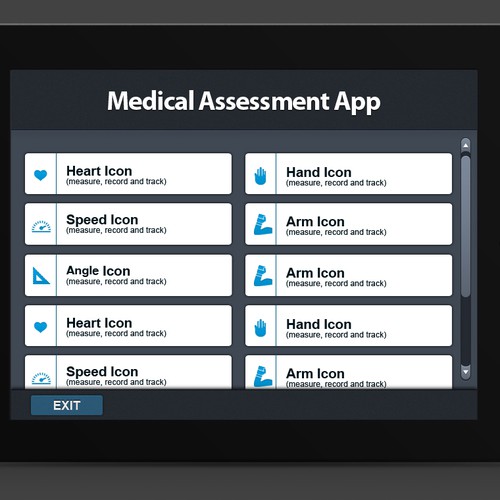 Interactive medical app for use by therapists and patients Ontwerp door BIALY