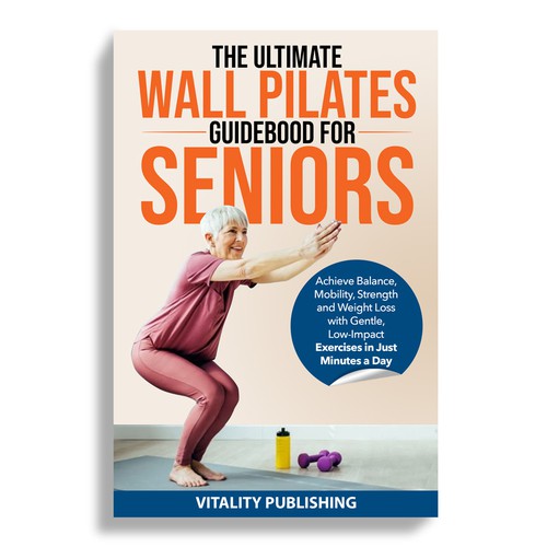 Wall Pilates for Seniors Book Cover Design by Mr.TK