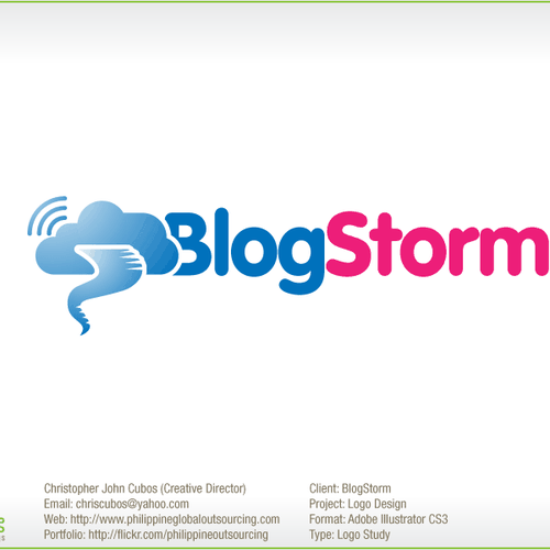 Logo for one of the UK's largest blogs Diseño de logodad.com