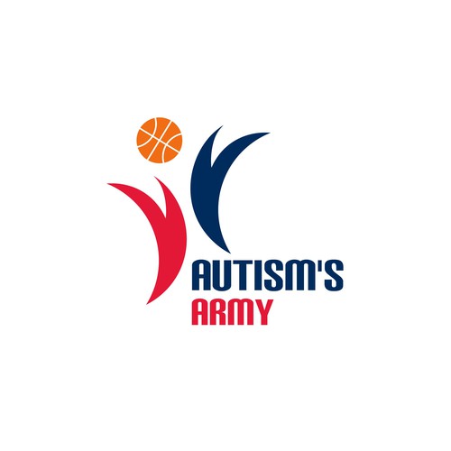Basketball Logo for Team 'Autism's Army' - Your Winning Logo Featured on Major Sports Network Design by Ronaru