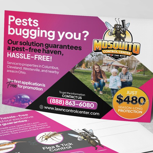 Designs looking for a powerful eye catching postcard for mosquito