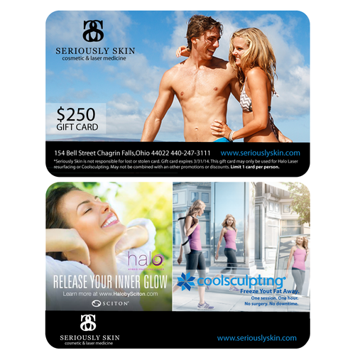 Holiday gift card design for a Cosmetic Medicine practice Design by Noraunik