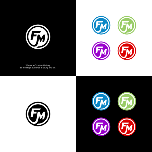 Design a plain logo with 2 initials - Easy to design! Clear instructions Design by m j ◥