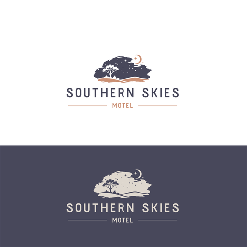 "Logo and brand development for renovated country NSW motel" winning Web page design