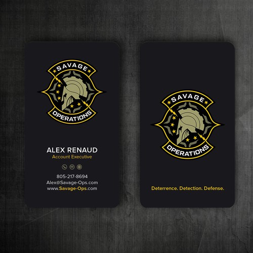 Business Card & Letterhead for Armed Security Agency Design by Felix SH