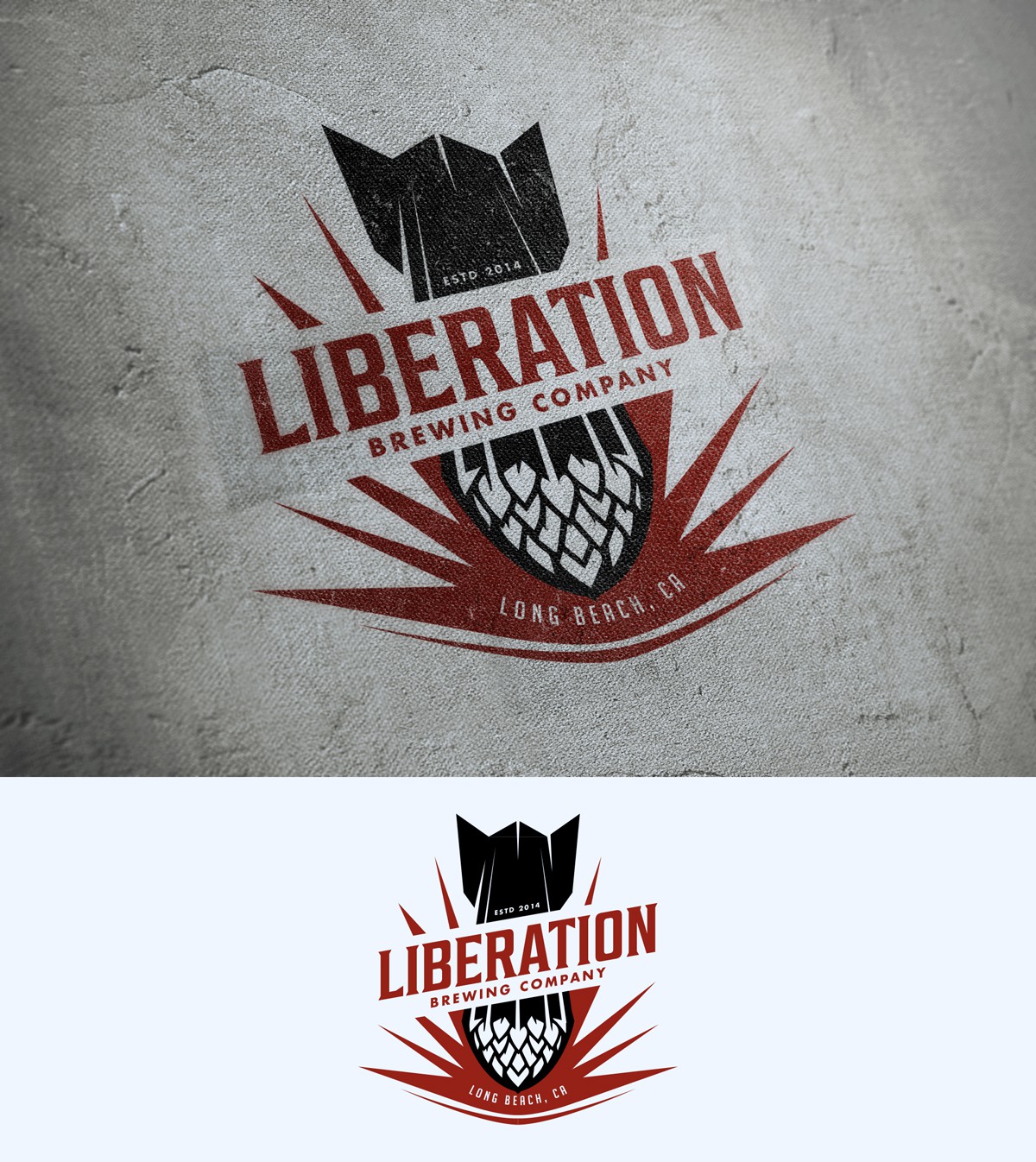 Liberty logo with the title 'Craft Brewery adventure seeking brilliant designers!'