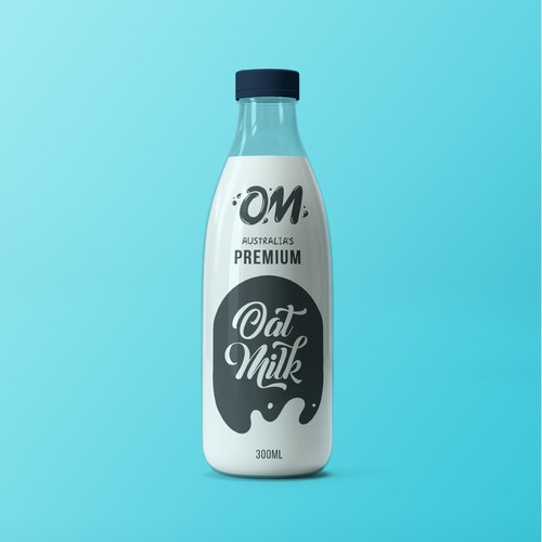 New oat Milk label Design by Manu P C