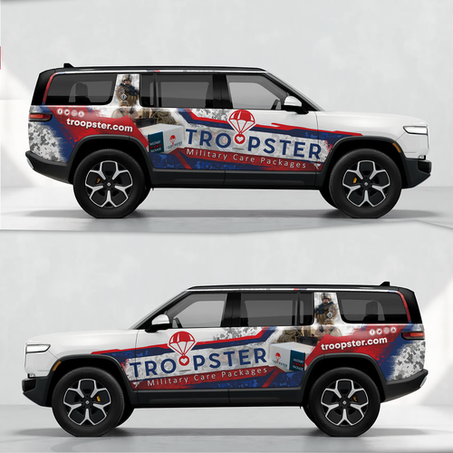 Design Vehicle Wrap for Military Nonprofit por DVKstudio™