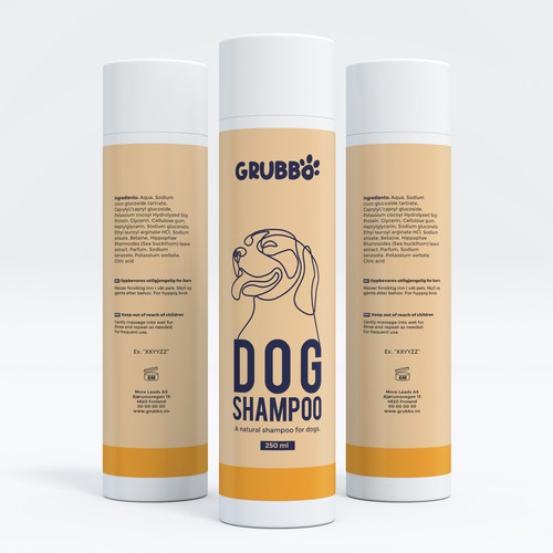 Design label for dog shampoo-ontwerp door interaksi