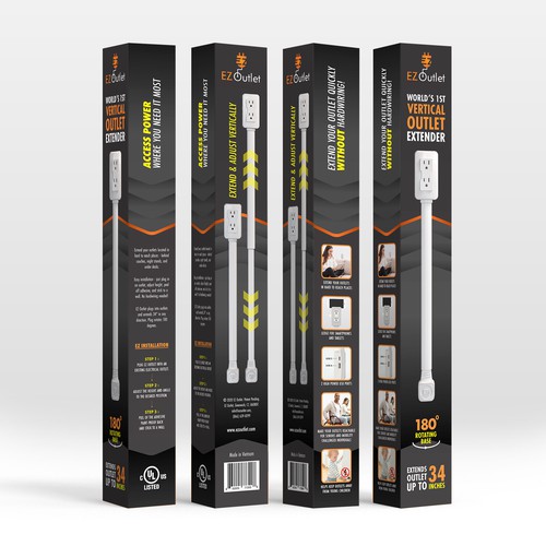 Packaging Design for Electrical Product- additional work for winning designer too Design by Luigi