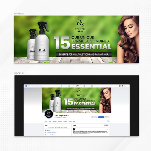 Proposta di design per un contest della categoria Pagina di social media realizzata da David ◉