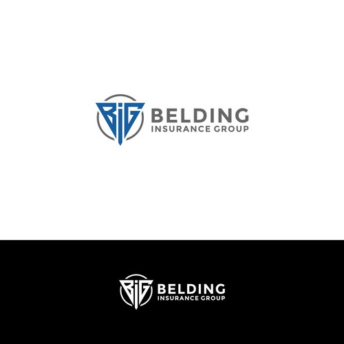 Simple logo w/ shield and letters "BIG" for insurance group Design by Kinantie