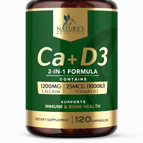 Calcium Plus Vitamin D3 Design Needed for Nature's Nutrition Design by Encephalon™