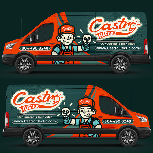 Van wrap For Electrical business! | Guaranteed | Quick Choice Making | Few revisions Design by ezesol™