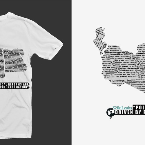 New t-shirt design(s) wanted for WikiLeaks Diseño de stvincent