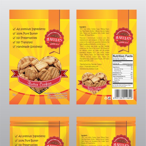 Packaging Design for Cookies Products