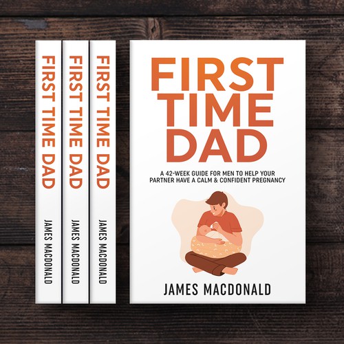 Book cover art appealing to First Time Dad & Expectant Mums Design réalisé par Trivuj