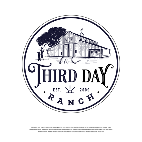 Capture essence of Texas ranch experience in new Third Day Ranch logo Design réalisé par chusnanlutfi