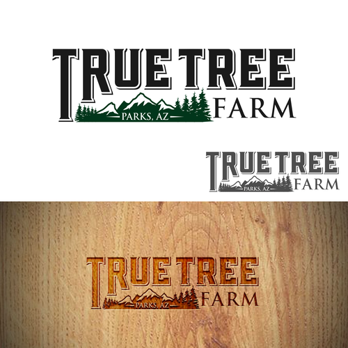 Organic logo for high elevation tree farm in Arizona. Design by Brainstorming_day