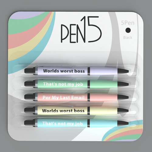 PEN15 pens need Blister Packaging! Design réalisé par Lucacasalino.id